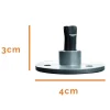 Lot de 20 pitons télescopiques en inox pour plage en bois - Linxor