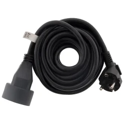 Lot de 3 prolongateurs 16A HO5VV-F 3G1,5mm² - Noir 3m - Zenitech