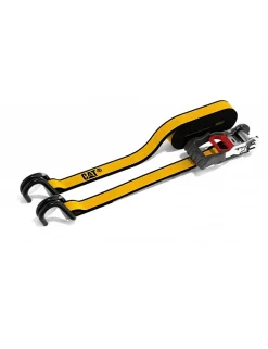LOT DE 4 SANGLES D' ARRIMAGE A CLIQUET CATERPILLAR AVEC CROCHETS