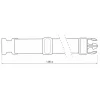 Lot de 2 sangles de serrage, 1.80m à boucle plastique, bleu - THIRARD