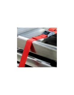 Lot de 2 sangles de serrage, 5m à boucle autoserrante, rouge - THIRARD