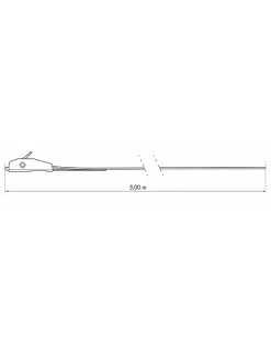 Lot de 2 sangles de serrage, 5m à boucle autoserrante, rouge - THIRARD