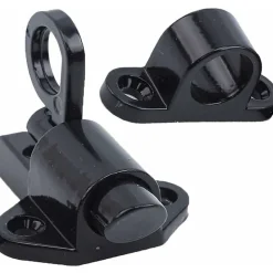 Lot de 2 serrures de porte en aluminium, serrures de fenêtre, porte-fenêtre, anneau antivol, serrure de porte en aluminium