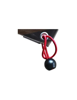 Lot de 4 tendeurs en caoutchouc à boules, 4mmx40cm, rouge - THIRARD
