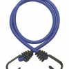 Lot de 2 tendeurs en caoutchouc à crochets, 8mmx80cm, bleu - THIRARD