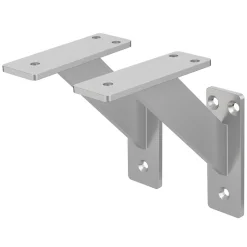 Lot 2 Equerres d'Etagere suspendue support mural en aluminium