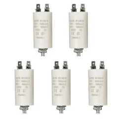 LOT 5 x Condensateur 1.5MF Cosses Micro Farad 450V Condo Moteur NEDIS