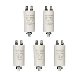 LOT 5 x Condensateur 4.5UF 450 V + COSSES CONDO 4,5MF NEDIS