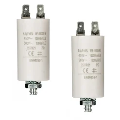 LOT 2 x Condensateur 4.5UF 450 V + COSSES CONDO 4,5MF NEDIS