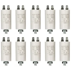 LOT 10 X CONDENSATEUR 4.5UF 450 V + COSSES CONDO 4,5MF NEDIS