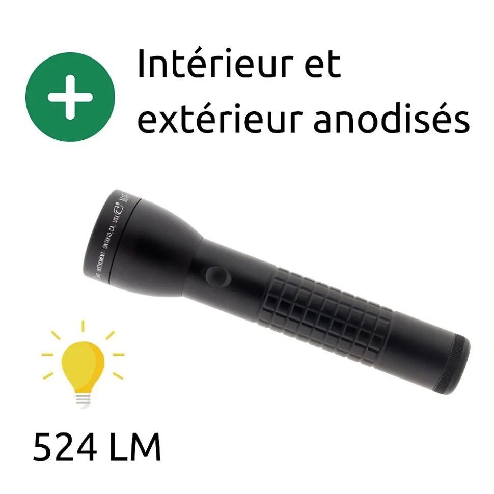Maglite ML300LX Lampe torche LED 2x piles D - Noir