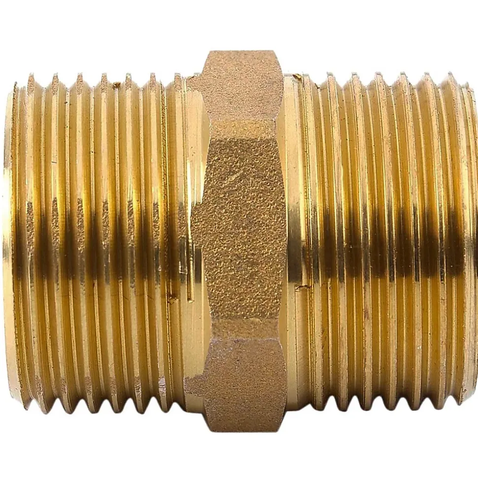 Mamelon laiton égal mâle mâle à visser diam 5/4" - à l'unité