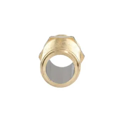 Mamelon long double mâle 40mm 15/21 laiton - GARIS - D04103B