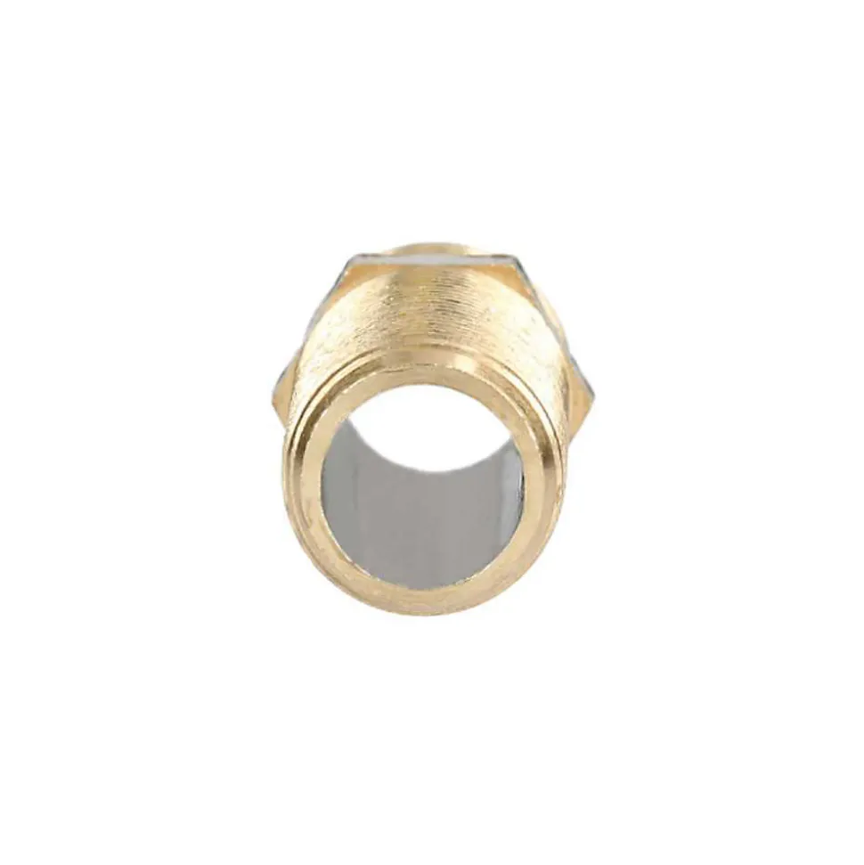 Mamelon long double mâle 40mm 15/21 laiton - GARIS - D04103B