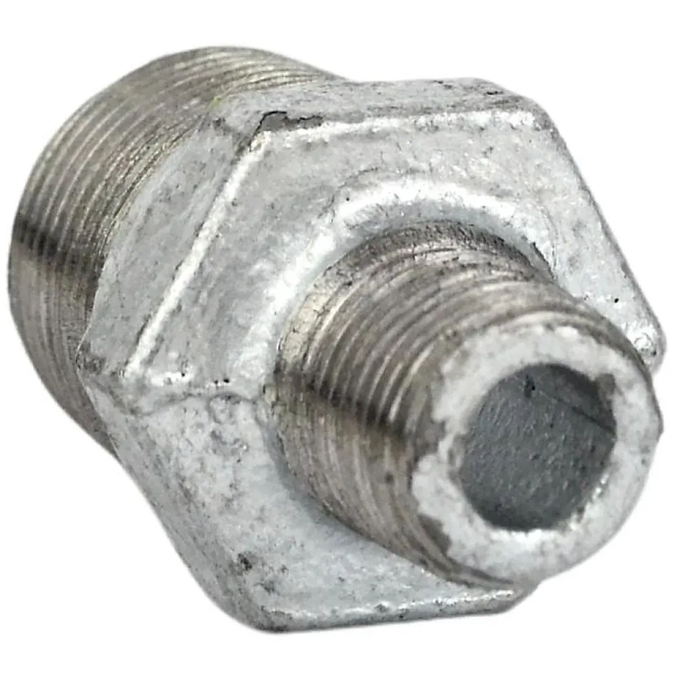 Mamelon réduit fonte galvanisée - 20x27mm (3/4'') - 12x17mm (3/8'')