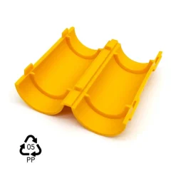 20 Manchons de Raccordement pour Gaine Electrique et Tube D. 20 mm x L. 50 mm (Jaune) - 100% Français - D-Work
