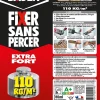 Mastic de Fixation Sader Fixer Sans Percer Extra Fort Lot de 2 Cartouches 310 ml + 1 Gratuite