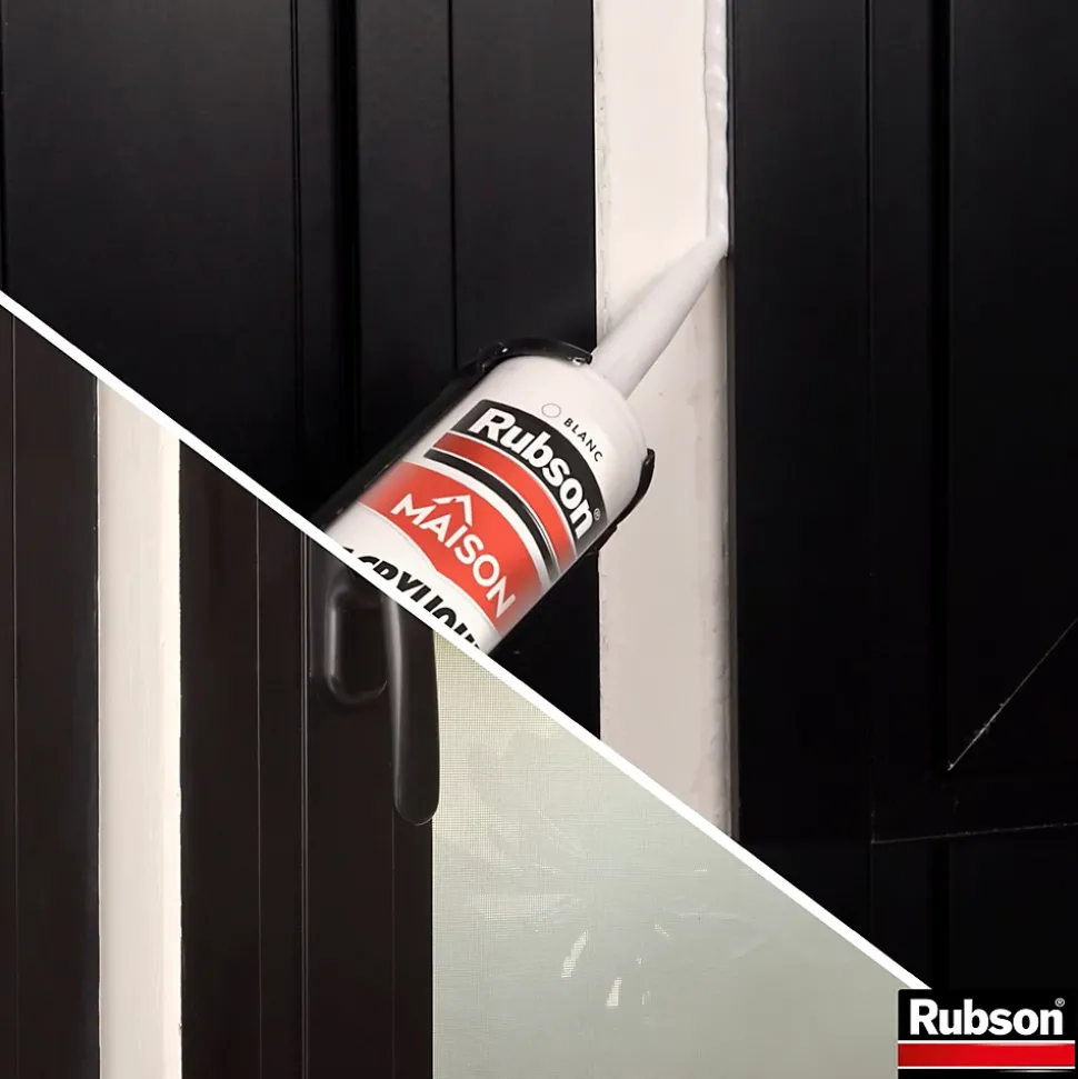 Mastic murs et fenêtres Rubson blanc 280ml