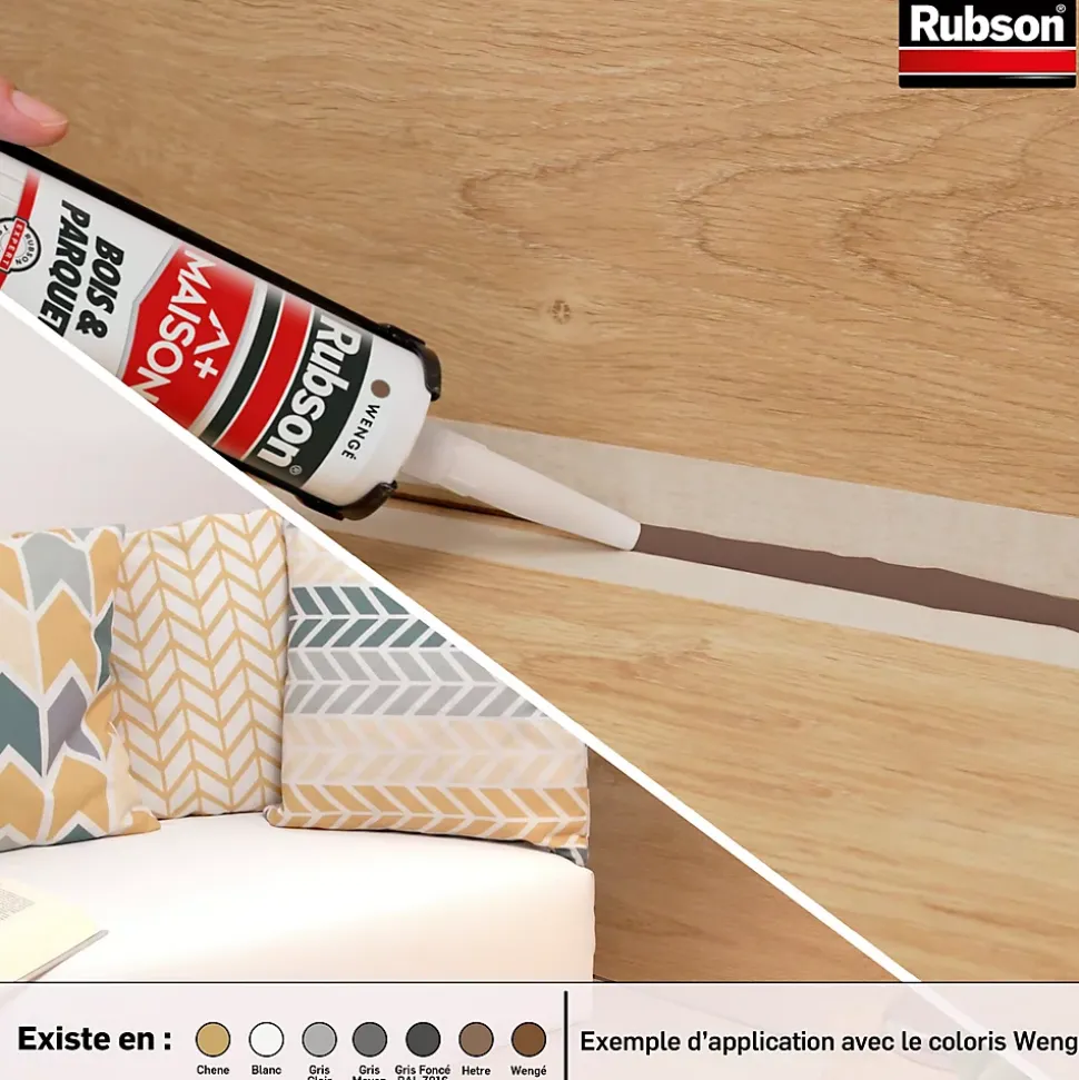Mastic Rubson pour parquet chêne 280ml