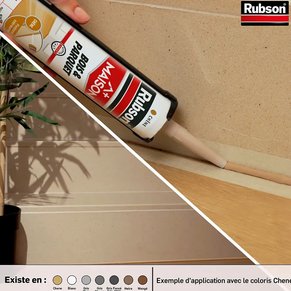 Mastic Rubson pour parquet hêtre 280ml