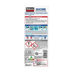 Mastic Rubson Sanitaire Salle de bains Saine Mastic blanc cartouche 280ml vendu par 2