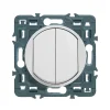 Mécanisme double poussoir Legrand Céliane 6A blanc