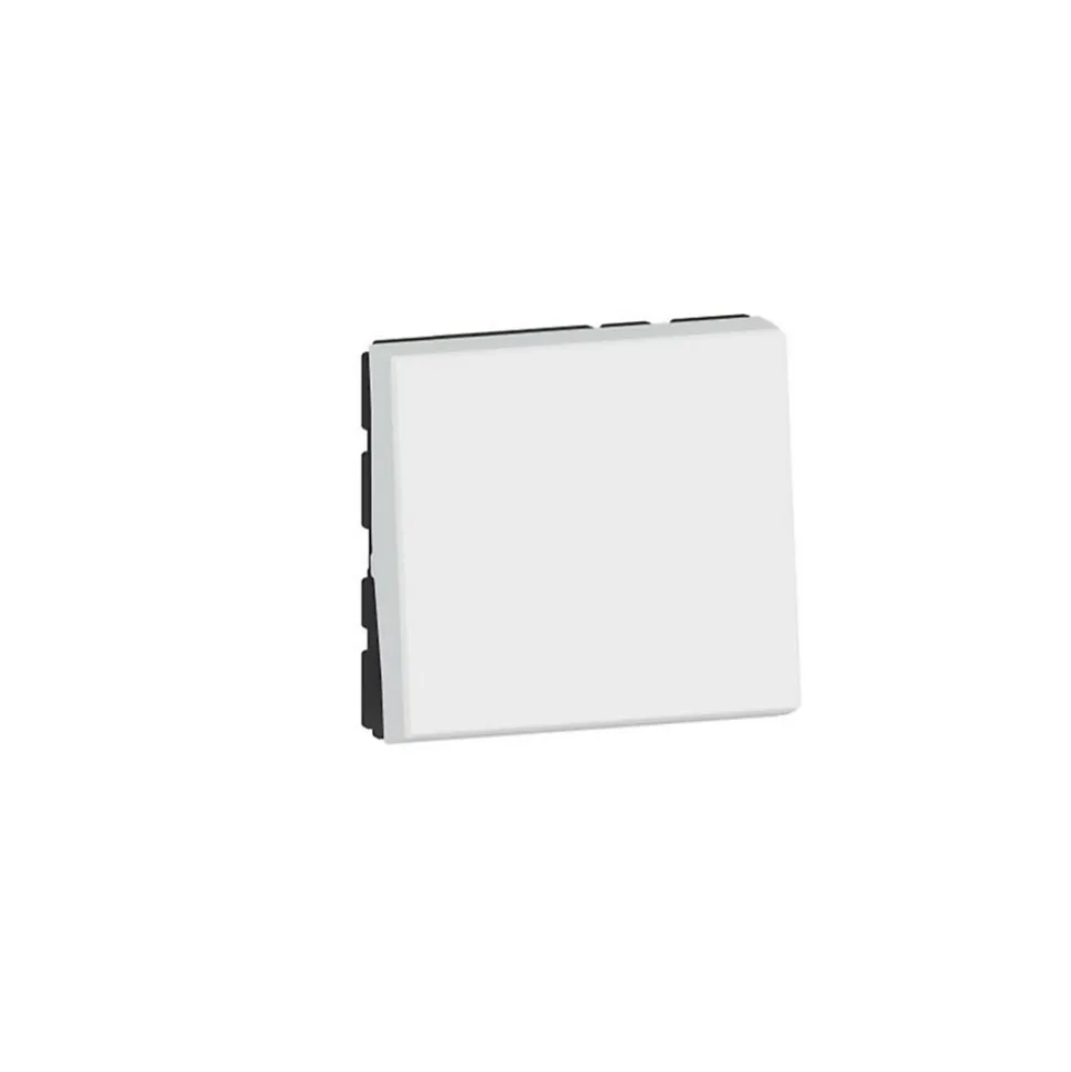 Mécanisme interrupteur va-et-vient à voyant Legrand Mosaïc blanc, 2 modules