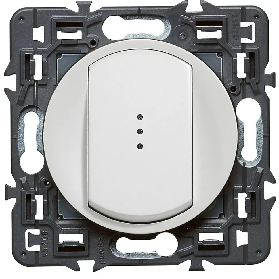 Mécanisme poussoir lumineux Legrand Céliane 6A blanc
