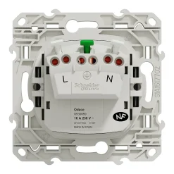 Mécanisme prise avec terre Schneider Electric Odace aluminium