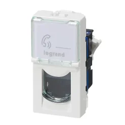 Mécanisme prise RJ45 cat6 1 module Legrand Mosaïc