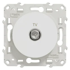 Mécanisme prise TV Schneider Electric Odace blanc
