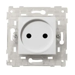 Mécanismes 2 prises Colours Kalya blanc glossy