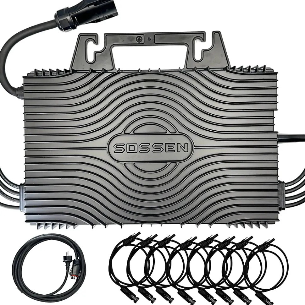 Micro-onduleur 2400W Wifi Sossen + Câble + Rallonges