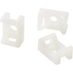 25 mini embase à visser Diall pour cavaliers de serrage de 4,8 mm transparent