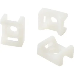 25 mini embase à visser Diall pour cavaliers de serrage de 9 mm transparent