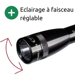 Mini Maglite Lampe torche LED 2x piles AAA - Noir