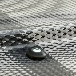 MK PC DIAMONDS vis galvanisées M5 x 40 mm pour métal avec rondelle d'étanchéité grise, pour revêtement en polycarbonate, 50 pièces