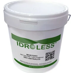 Mortier sec anti-sel (5 kg). Crée une couche isolante sur le mur qui empêche l'apparition de taches de sel causées par l'humidité