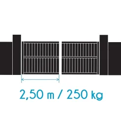 Motorisation Solaire pour portail battants Avidsen ORANE SE+ Digicode + 2 télécommandes supplémentaires (3 en tout)