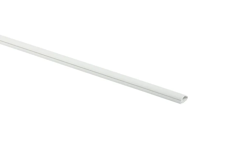 Moulure décorative demi-circulaire D-Line 16x08 mm blanche 2 m