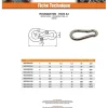 Mousqueton Inox A4 Diamètre 6 - 20 pièces