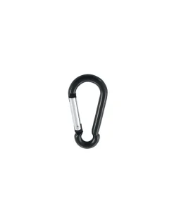 Mousqueton POMPIER 6X60 Noir Aluminium - 5 pièces