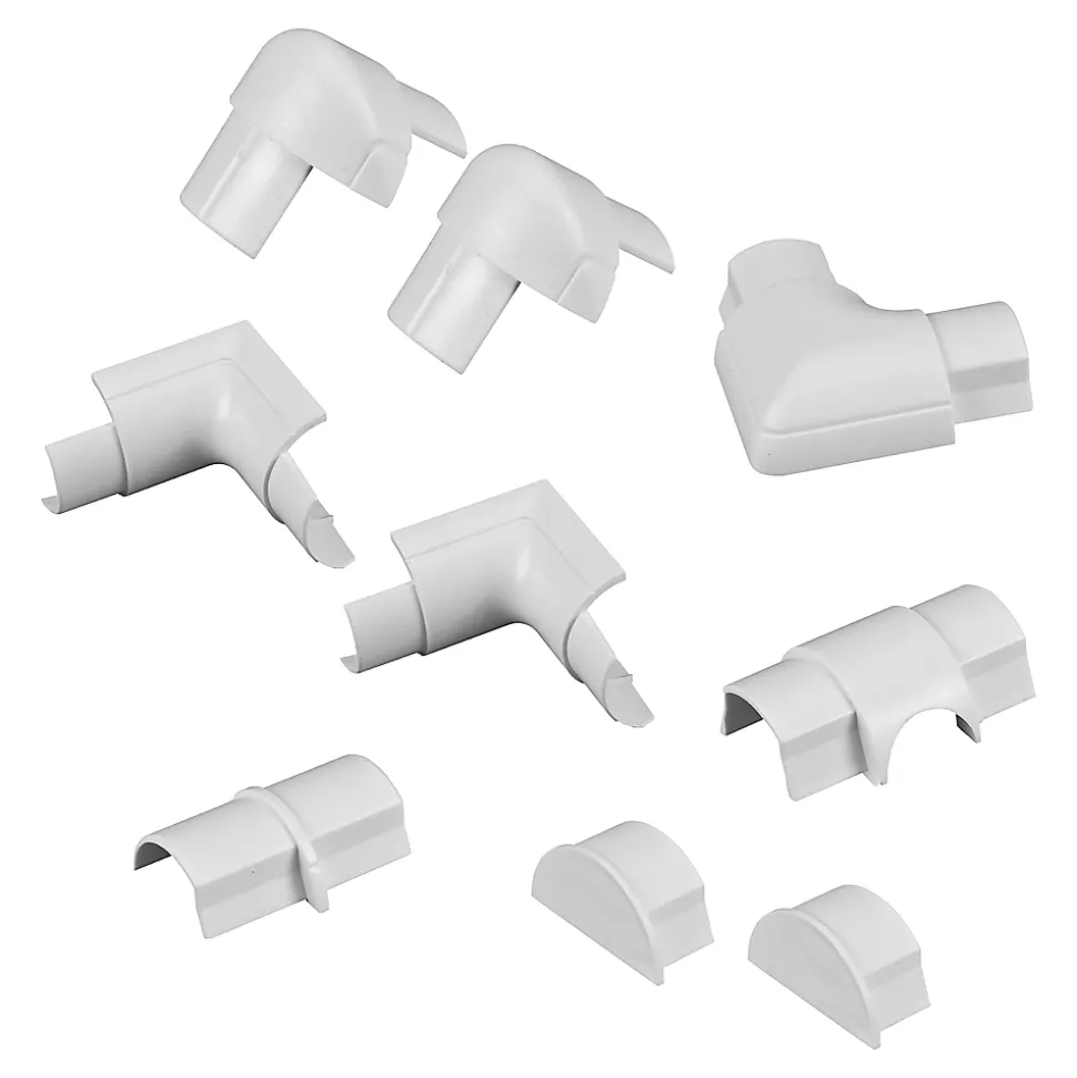 Multi-pack d'accessoires pour goulotte D-Line blanc 30 x 15 mm