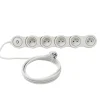 Multiprise avec interrupteur 5 prises Diall modulable 2m