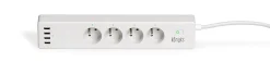 Multiprise connectée Wi-Fi 4 prises 220V + 4 USB 1.8m Konyks