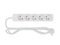Multiprise 5 prises blanc 1 m 16A 3680W 230 V