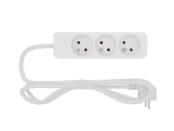 Multiprise 3 prises blanc 1 m 16A 3680W 230 V