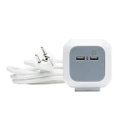 Multiprise 4 prises Diall CUBE & USB 3m
