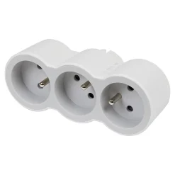 Multiprise 3 prises frontale Legrand blanc