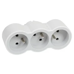 Multiprise 3 prises frontale Legrand blanc